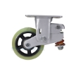 Industrial Caster, spring loaded towing casters, Model; CST-G80-PU-GRP
