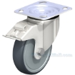 Industrial Caster, ss thermoplastic rubber-elastomer casters, Model; CST-A-SS-5X1TPE-SWTB