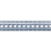 1806 - Series F 1" Hole Notched Track, Galvanized, 10'
