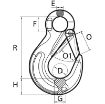 Picture of V10 Eye Sling Hook w/Latch (Grade 100)