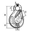Picture of Eye Sling Hooks w/Latch (Grade 80)