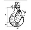 Picture of Peer-Lift Clevis Sling Hooks w/Latch (Grade 80)