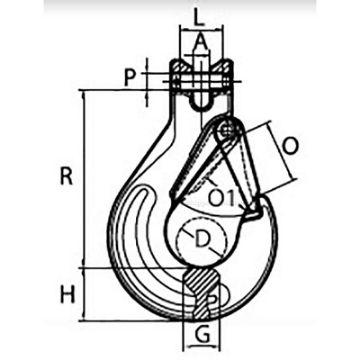 Show details for Peer-Lift Clevis Sling Hooks w/Latch (Grade 80) Picture of Peer-Lift Clevis Sling Hooks w/Latch (Grade 80)