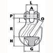 Picture of Clevis Cradle Grab Hook (Grade 80)