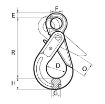Picture of V10 Eye Self-Locking Hook (Grade 100)