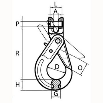 Show details for Peer-Lift Clevis Self-Locking Hook (Grade 80) Picture of Peer-Lift Clevis Self-Locking Hook (Grade 80)