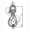 Picture of Peer-Lift Swivel Self-Locking Hook (Grade 80)