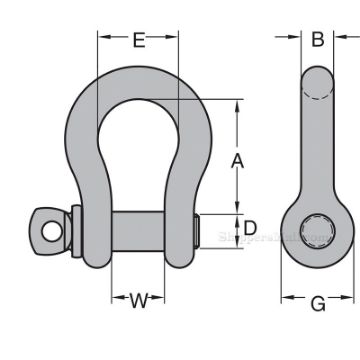 Show details for Peer-Lift Alloy Screw Pin Anchor Shackles Picture of Peer-Lift Alloy Screw Pin Anchor Shackles