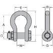 Picture of Peer-Lift Bolt, Nut & Cotter Anchor Shackles