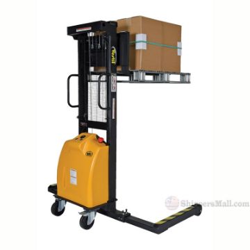DC Powered  Winch Stacker / Adjustable Legs & Forks VWS-770-AA-DC d Electric Winch Stacker / Adjustable Legs & Forks - VWS-770-AA-DC d