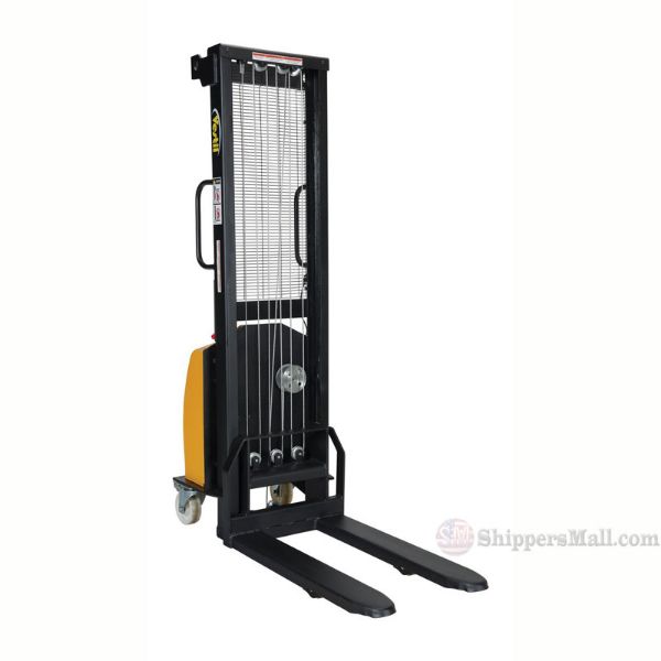 Electric Winch Stacker/ Fixed Forks Over Fixed Legs DC Powered - VWS-770-FF-DC