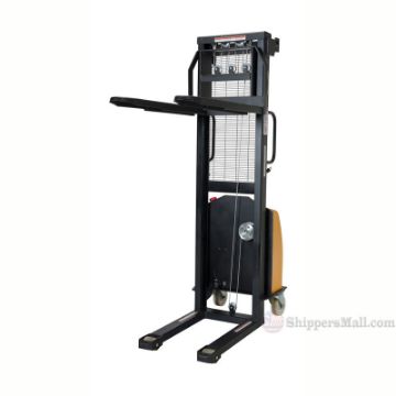 Electric Winch Stacker/ Fixed Forks Over Fixed Legs VWS-770-FF-DC a Electric Winch Stacker/ Fixed Forks Over Fixed Legs DC Powered - VWS-770-FF-DC a