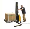 Narrow Mast Stacker with Power Lift and adjustable legs. SLNM-63-AA f