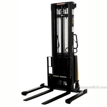 Stacker with Powered Lift - Adj Forks, Adj Legs, 137" -  SL-137-AA a Stacker with Powered Lift - Adj Forks, Adj Legs, 137" Model: SL-137-AA a