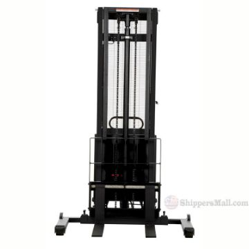 Stacker with Powered Lift - Adj Forks, Adj Legs, 137" -  SL-137-AA b Stacker with Powered Lift - Adj Forks, Adj Legs, 137" Model: SL-137-AA b