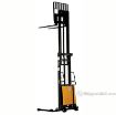 Stacker with Powered Lift - Adj Forks, Adj Legs, 137" Model: SL-137-AA c