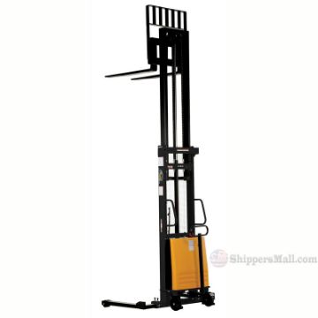 Stacker with Powered Lift - Adj Forks, Adj Legs, 137" -  SL-137-AA c Stacker with Powered Lift - Adj Forks, Adj Legs, 137" Model: SL-137-AA c