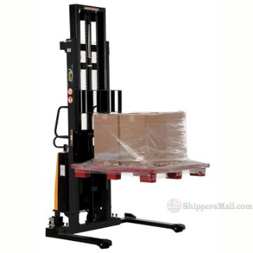 Stacker with Powered Lift - Adj Forks, Adj Legs, 137" -  SL-137-AA e Stacker with Powered Lift - Adj Forks, Adj Legs, 137" Model: SL-137-AA e
