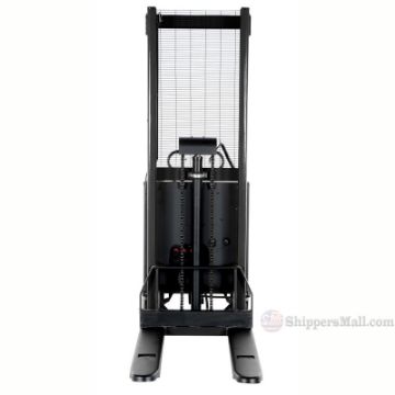 SL-63-FF - Stacker with Powered Lift - Fixed Forks Over Fixed Support Legs / 63" H a SL-63-FF - Stacker with Powered Lift - Fixed Forks Over Fixed Support Legs - SL-63-FF