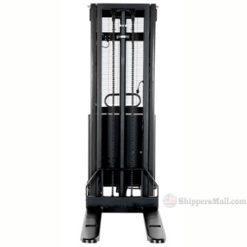 Stacker with Powered Lift - Fixed Forks, Fixed Support Legs  118" H P/N: SL-118-FF b SL Series - Stacker with Powered Lift - Fixed Forks Over Fixed Support Legs / 118" H Model: SL-118-FF b