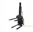 Narrow Mast Semi-Electric Stacker with Fixed Forks, Forks Raise up to 118" SLNM-118-FF b