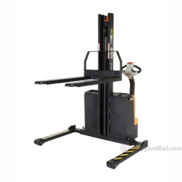 Narrow Mast Stackers with Powered Drive and Powered Lift, 62"H Vestil Model: SNM-62-FA a Narrow Mast Stackers with Powered Drive and Powered Lift, 62"H a