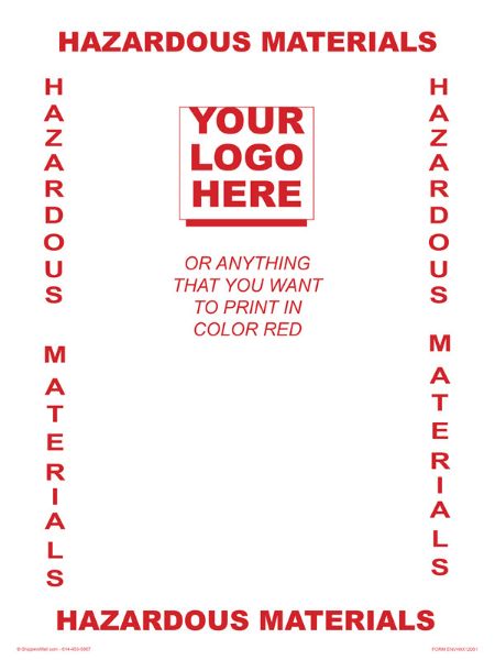 Hazmat Envelope 9" X 12" P/N: ENVH9X12001