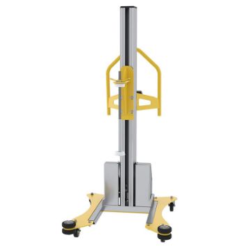 Aluminum 24V DC Stretch Wrap Machine 72 Inch Maximum Wrap Length Yellow P/N: PEL-88A-D3-SWA b Stretch Wrap Machine 72 Inch Maximum Wrap Length Yellow P/N: PEL-88A-D3-SWA b