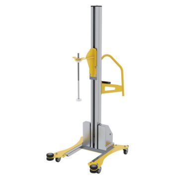 American made Stretch Wrap Machine 88 In. Maximum Wrap Length Yellow P/N: PEL-100A-D3-SWA a Aluminum Quick Lift DC Powered Pallet Stretch Wrap Machine 88 In. Maximum Wrap Length Yellow P/N: PEL-100A-D3-SWA a