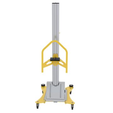 American made Stretch Wrap Machine 88 In. Maximum Wrap Length Yellow P/N: PEL-100A-D3-SWA c Aluminum Quick Lift DC Powered Pallet Stretch Wrap Machine 88 In. Maximum Wrap Length Yellow P/N: PEL-100A-D3-SWA c