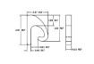 Special J Hook to weld onto a flatbed trailer - KN-10004 Drawing