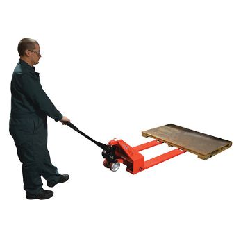 Steel Super Low Pallet Truck 60" x 27" x 44" 2200 Lb. Capacity Red 30 Steel Super Low Pallet Truck  - PM2-2744-SLP