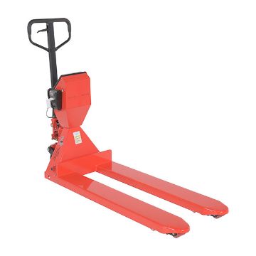 Steel Low Profile Pallet Truck with Scale and Printer 64-1/2" x 22-1/2" x 48" 5000 Lb. Capacity Red 10 Steel Low Profile Pallet Truck with Scale - PM-2048-SCL-LP-PT