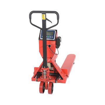 Steel Low Profile Pallet Truck with Scale and Printer 64-1/2" x 22-1/2" x 48" 5000 Lb. Capacity Red 40 Steel Low Profile Pallet Truck with Scale - PM-2048-SCL-LP-PT