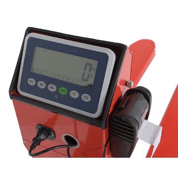 Steel Low Profile Pallet Truck with Scale and Printer 64-1/2" x 22-1/2" x 48" 5000 Lb. Capacity Red 70 Steel Low Profile Pallet Truck with Scale - PM-2048-SCL-LP-PT