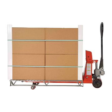 Steel Trade Legal Low Profile Pallet Truck with Scale 66" x 28" x 48" 5000 Lb. Capacity Red 50 Steel Trade Legal Low Profile Pallet Truck - PM-2746-TL-SCL-LP
