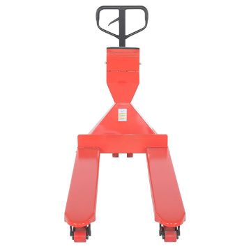 Steel Low Profile Pallet Truck with Scale 66" x 28" x 48" 5000 Lb. Capacity Red 30 Steel Low Profile Pallet Truck with Scale - PM-2748-SCL-LP