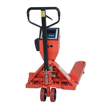 Steel Low Profile Pallet Truck with Scale and Printer 66" x 28" x 48" 5000 Lb. Capacity Red 40 Steel Low Profile Pallet Truck with Scale - PM-2748-SCL-LP-PT