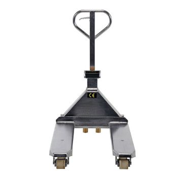 Stainless Steel Low Profile Pallet Truck with Scale 61-43/64" x 27" x 48-5/8" 5000 Lb. Capacity Silver 30 Stainless Steel Low Profile Pallet truck with Scale - PM-2748-SCL-LP-SS