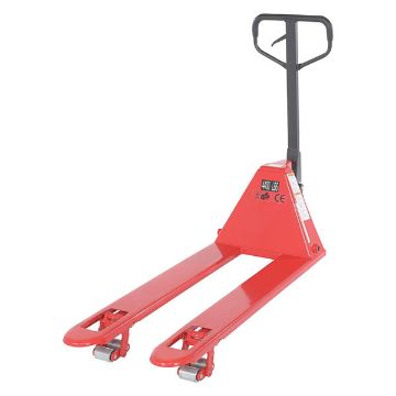Steel Low Profile Pallet Truck 21" x 48" 4,000 Lb. Capacity Red 20 Steel Low Profile Pallet Truck - PM4-2148-LP