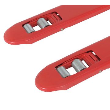 Steel Low Profile Pallet Truck 21" x 48" 4,000 Lb. Capacity Red 50 Steel Low Profile Pallet Truck - PM4-2148-LP