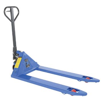 Steel (Quantity 6) Economy Hand Pallet Truck 64" x 27" x 48" 4000 Lb. Capacity Blue 10 Steel (Quantity 6) Economy Hand - PM4-2748-6PKG