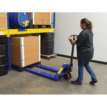Steel (Quantity 6) Economy Hand Pallet Truck 64" x 27" x 48" 4000 Lb. Capacity Blue 60 Steel (Quantity 6) Economy Hand - PM4-2748-6PKG