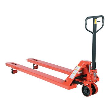 Steel Full Featured Pallet Truck 84" x 27" x 48" 4000 Lb. Capacity Red 10 Steel Full Featured Pallet Truck - PM4-2772