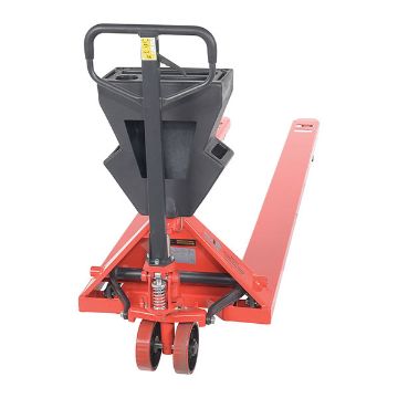 Steel/Plastic Pallet Truck 109-3/16" x 27" x 48" 4000 Lb. Capacity Red with Black P-Caddy 40 Steel/Plastic Pallet Truck  - PM4-2796-UP-002