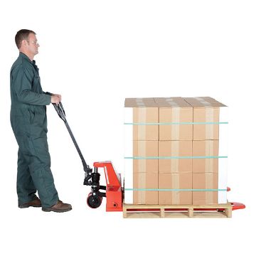 Steel Low Profile Pallet Truck 63" x 33" x 48" 4000 Lb. Capacity Red 30 Steel Low Profile Pallet Truck  - PM4-3348-LP