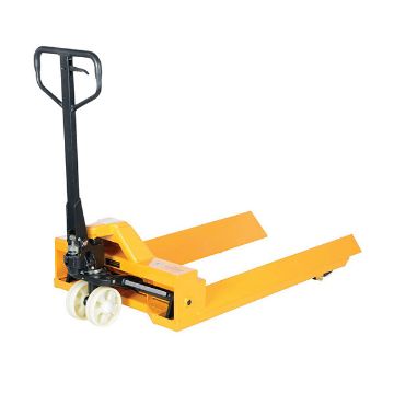 Steel Pallet Truck V-Shaped Center 78" x 33" x 43-13/16" 4000 Lb. Capacity Yellow 20 Steel Pallet Truck V-Shaped Center - PM4-3348-RL