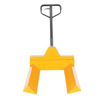 Steel Pallet Truck V-Shaped Center 78" x 33" x 43-13/16" 4000 Lb. Capacity Yellow 30 Steel Pallet Truck V-Shaped Center - PM4-3348-RL