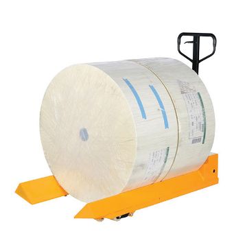 Steel Pallet Truck V-Shaped Center 78" x 33" x 43-13/16" 4000 Lb. Capacity Yellow 40 Steel Pallet Truck V-Shaped Center - PM4-3348-RL