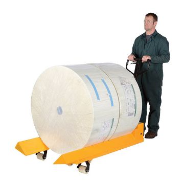 Steel Pallet Truck V-Shaped Center 78" x 33" x 43-13/16" 4000 Lb. Capacity Yellow 50 Steel Pallet Truck V-Shaped Center - PM4-3348-RL